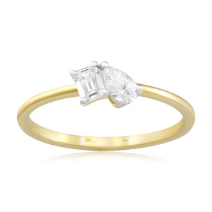 Inel Logodna Toi et Moi Aur 18k Diamante BLANCO'S