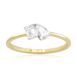 Inel Logodna Toi et Moi Aur 18k Diamante BLANCO'S