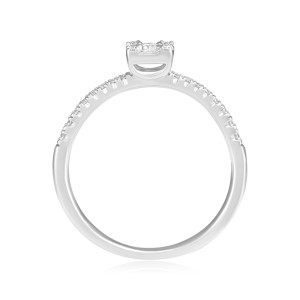 Inel Logodna Aur 18k Diamante BLANCO'S