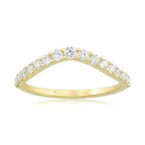Inel Semi Eternity Aur 18k Diamante BLANCO'S