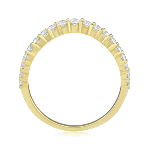 Inel Semi Eternity Aur 18k Diamante BLANCO'S