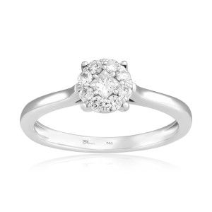 Inel Logodna Aur 18k Diamante BLANCO'S