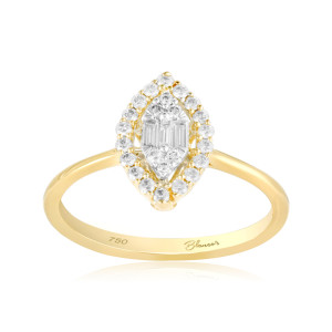 Inel Aur 18k Diamante BLANCO'S