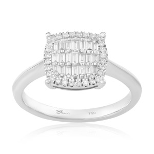 Inel Logodna Aur 18k Diamante BLANCO'S