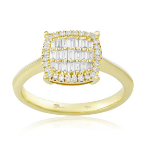 Inel Logodna Aur 18k Diamante BLANCO'S