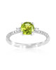 Inel Aur 18k Diamante, Peridot DERUVO