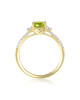 Inel Aur 18k Diamante, Peridot DERUVO