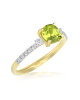 Inel Aur 18k Diamante, Peridot DERUVO