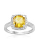 Inel Aur 18k Diamante, Citrin DERUVO Inel Aur 18k Diamante, Citrin DERUVO