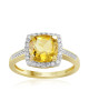 Inel Aur 18k Diamante, Citrin DERUVO Inel Aur 18k Diamante, Citrin DERUVO
