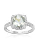 Inel Aur 18k Diamante, Ametist Verde DERUVO Inel Aur 18k Diamante, Ametist Verde DERUVO