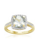 Inel Aur 18k Diamante, Ametist Verde DERUVO Inel Aur 18k Diamante, Ametist Verde DERUVO