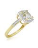 Inel Aur 18k Diamante, Ametist Verde DERUVO Inel Aur 18k Diamante, Ametist Verde DERUVO