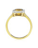 Inel Aur 18k Diamante, Citrin DERUVO
