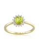 Inel Aur 18k Diamante, Peridot DERUVO