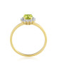 Inel Aur 18k Diamante, Peridot DERUVO