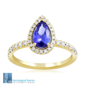 Inel Aur 18k Diamante,Tanzanit DERUVO