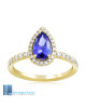 Inel Aur 18k Diamante,Tanzanit DERUVO Inel Aur 18k Diamante,Tanzanit DERUVO