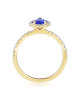 Inel Aur 18k Diamante,Tanzanit DERUVO Inel Aur 18k Diamante,Tanzanit DERUVO