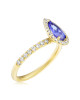 Inel Aur 18k Diamante,Tanzanit DERUVO Inel Aur 18k Diamante,Tanzanit DERUVO