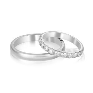 Verighete Platina Diamante SABRINI