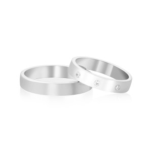 Verighete Platina Diamante SABRINI