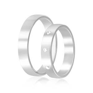 Verighete Platina Diamante SABRINI