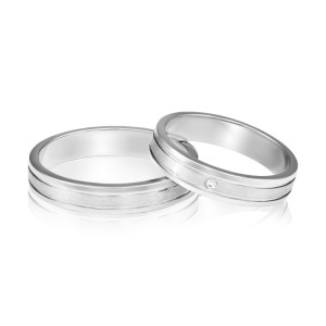 Verighete Platina Diamant SABRINI
