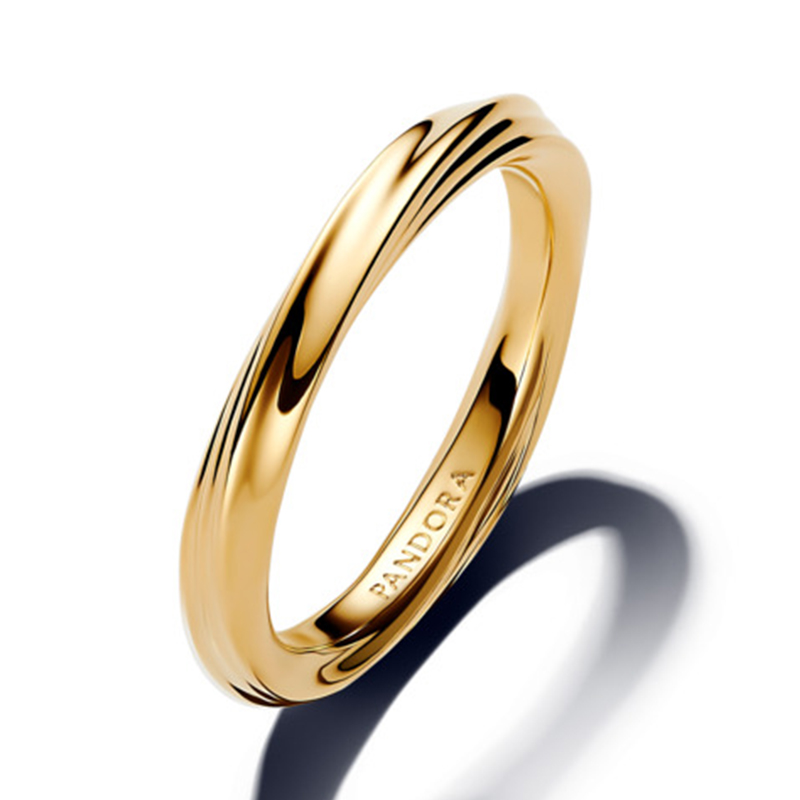 Inel Rasucit ESSENCE Placare Aur Galben 14k PANDORA Inel Rasucit ESSENCE Placare Aur Galben 14k PANDORA