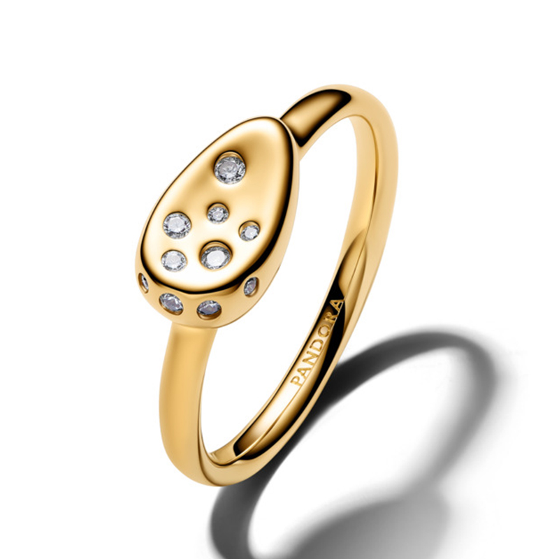 Inel ESSENCE Placare Aur Galben 14K CZ PANDORA