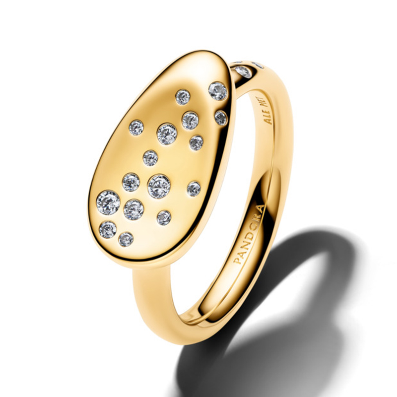 Inel ESSENCE Placare Aur Galben 14K CZ PANDORA