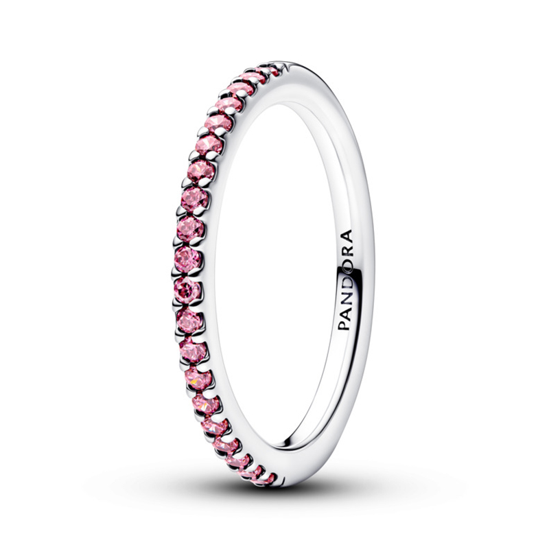 Inel Argint 925 CZ Roz PANDORA