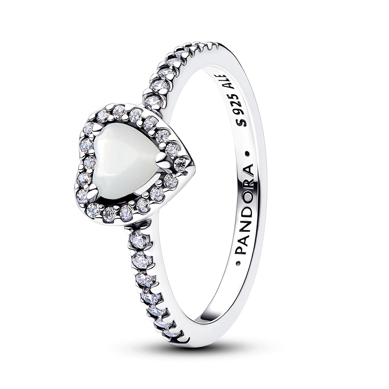 Inel Inima Argint 925 CZ, Sidef Artificial PANDORA