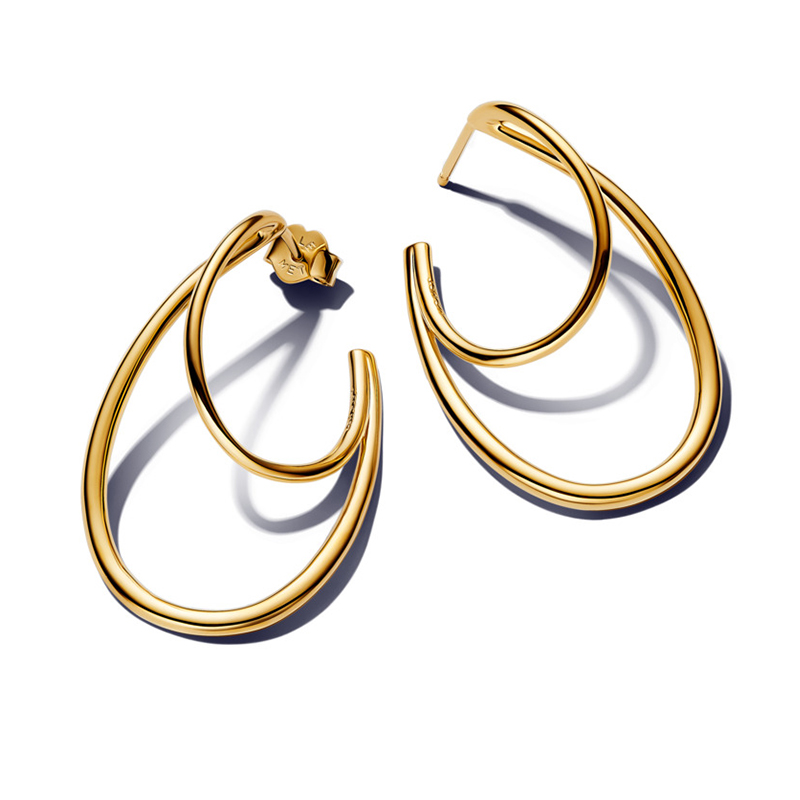 Cercei Cerc ESSENCE Placare Aur Galben 14k PANDORA Cercei Cerc ESSENCE Placare Aur Galben 14k PANDORA