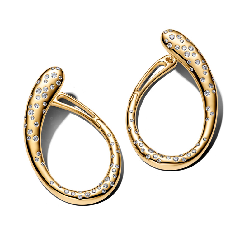 Cercei ESSENCE Placare Aur Galben 14K CZ  PANDORA