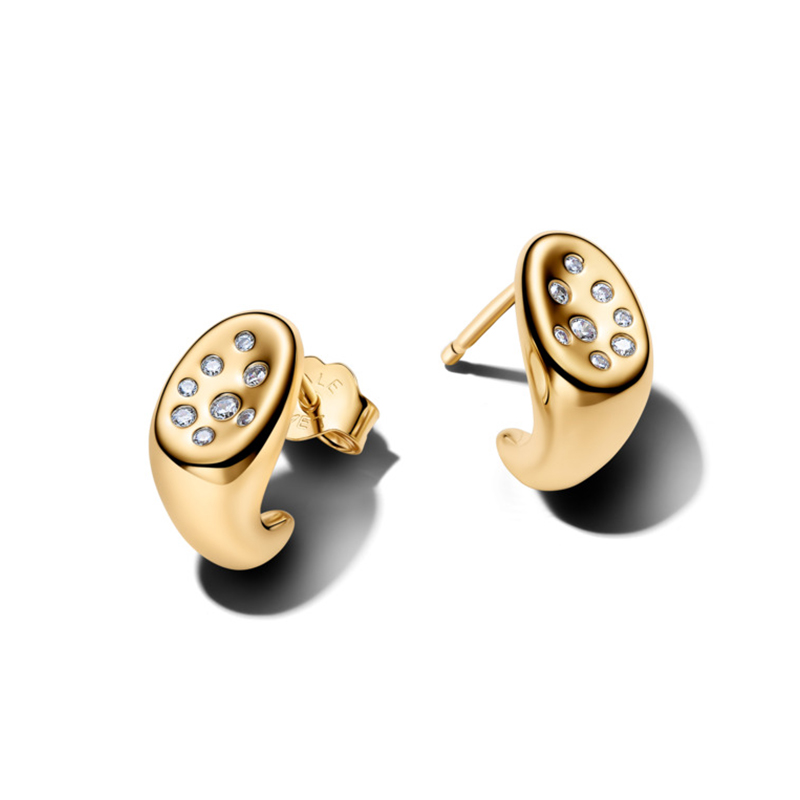 Cercei ESSENCE Placare Aur Galben 14K CZ  PANDORA