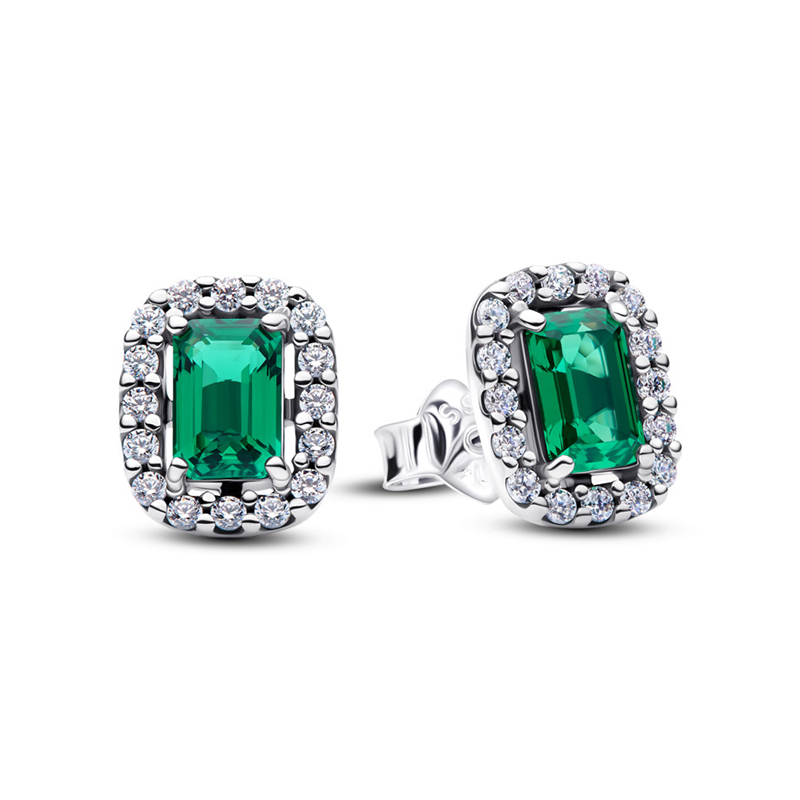 Cercei Argint 925 CZ Cristal Verde PANDORA