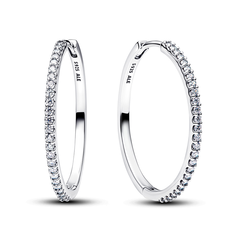 Cercei Rotunzi Argint 925 CZ PANDORA