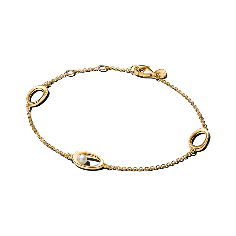 Bratara ESSENCE Placare Aur Galben 14K Perla de Cultura PANDORA