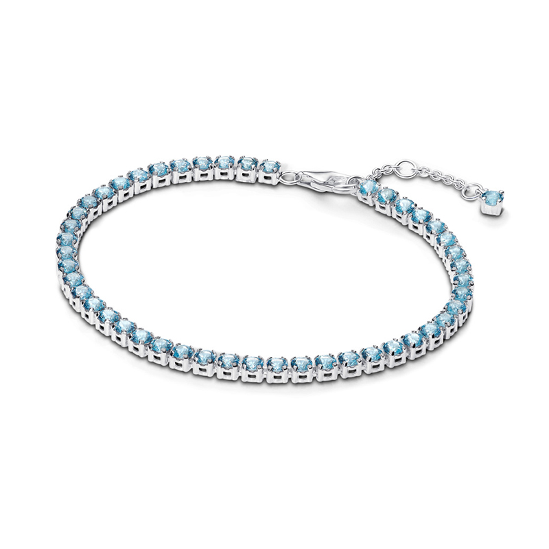 Bratara Tenis Argint 925 Cristal Albastru PANDORA Bratara Tenis Argint 925 Cristal Albastru PANDORA