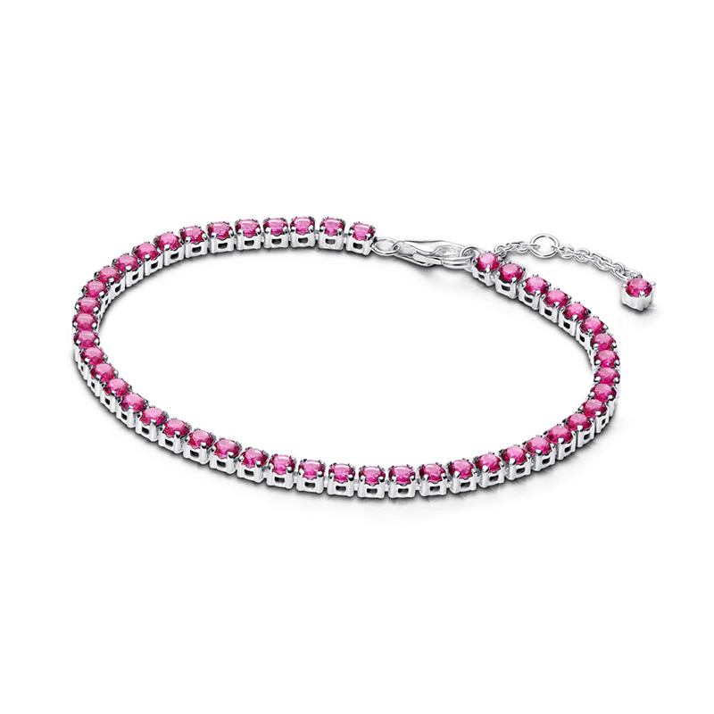 Bratara Tenis Argint 925 Cristal Roz PANDORA Bratara Tenis Argint 925 Cristal Roz PANDORA