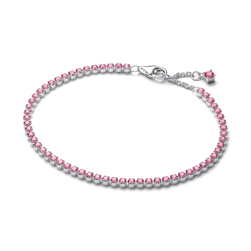 Bratara Argint 925 CZ Roz PANDORA