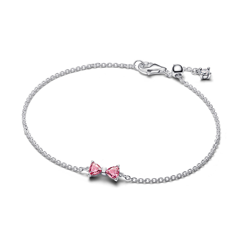 Bratara Funda Argint 925 CZ Roz PANDORA