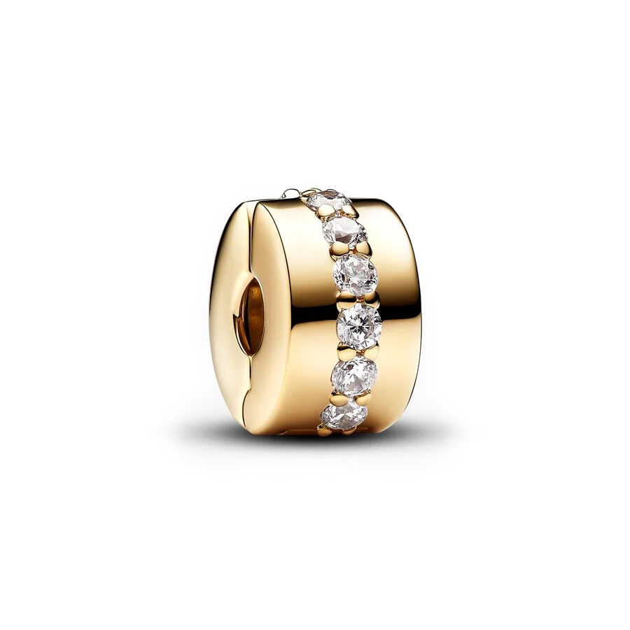 Talisman Clips Placare Aur Galben 14k CZ PANDORA