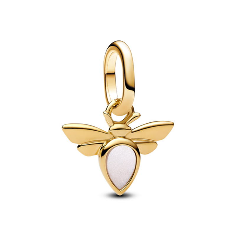 Talisman Albina Pandora ME Placare Aur Galben 14K Sidef Alb PANDORA Talisman Albina Pandora ME Placare Aur Galben 14K Sidef Alb PANDORA