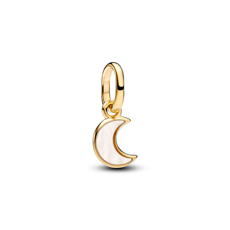 Talisman Luna Pandora ME Placare Aur Galben 14K Sidef Artificial PANDORA 