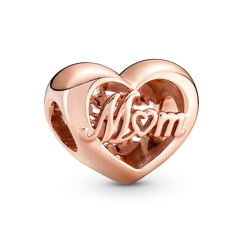 Talisman Inima Mama Pandora Placare Aur Roz 14K PANDORA