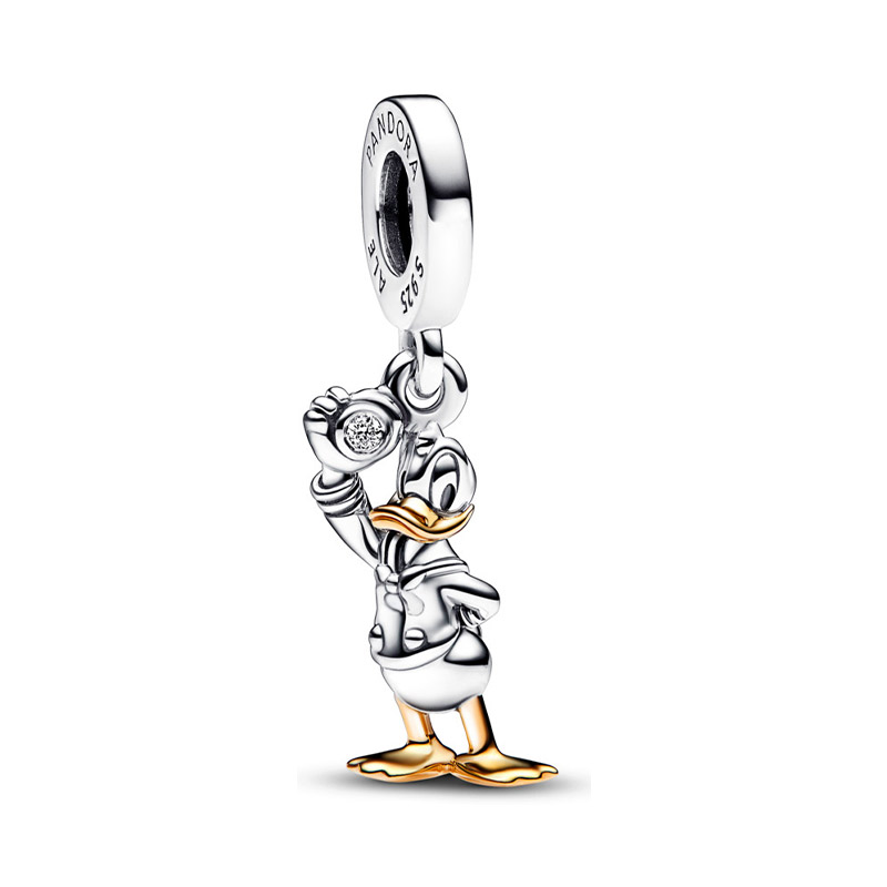 Talisman Pandantiv Disney 100 Donald Duck Aur 14K Argint 925 Diamant PANDORA