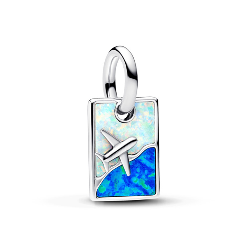 Talisman Calatorie Argint 925 Opal Alb si Albastru PANDORA Talisman Calatorie Argint 925 Opal Alb si Albastru PANDORA