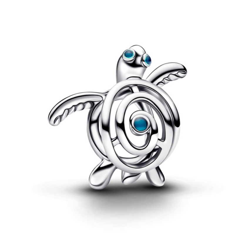 Talisman Broasca Testoasa Argint 925 Email Turcoaz PANDORA